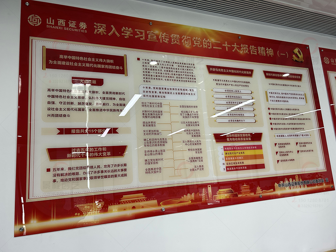 深入學(xué)習(xí)宣傳貫徹黨的二十大報(bào)告精神展板制作